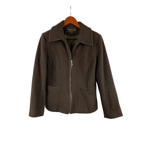 Kristen Blake Womens Brown Wool Blend Jacket Size S - Picture 1 of 5